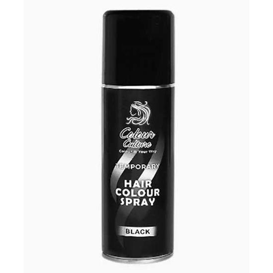 Colour Culture Temporary Black Colour Hair & Body Spray 125ml