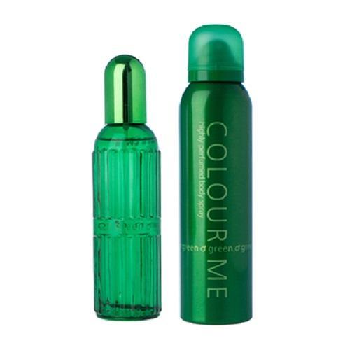 Colour Me Green Gift Set 90ml Eau De Toilette + 150ml Body Spray