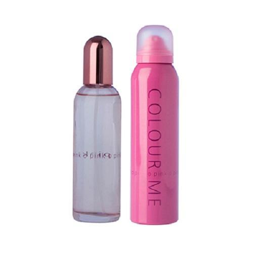 Colour Me Pink Gift Set 50ml PDT Spray + 10ml Roll-on Perfume