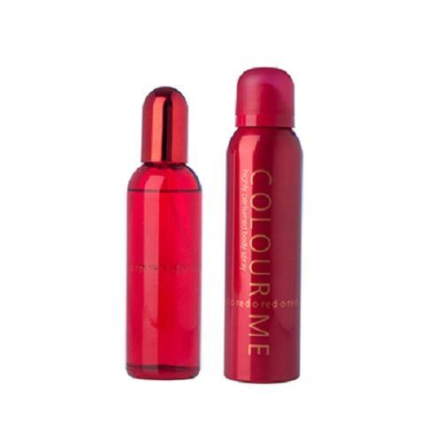 Colour Me Red Gift Set 50ml PDT Spray + 10ml Roll-on Perfume