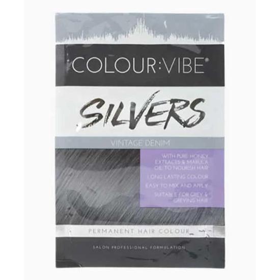 Colour Vibe Silvers Permanent Hair Colour Vintage Denim