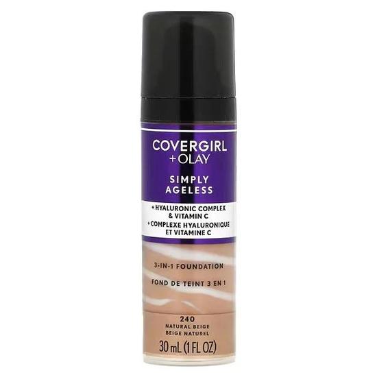 CoverGirl Simply Ageless 3 In 1 Foundation 240 Natural Beige