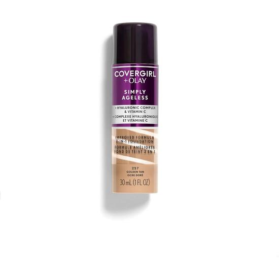 CoverGirl Simply Ageless 3 In 1 Foundation 257 Golden Tan