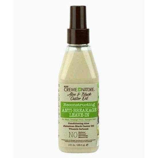 Creme Of Nature Aloe & Black Castor Oil Reconstructing Anti Breakage Leave-In 236.5ml