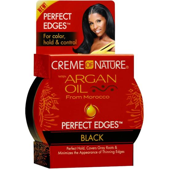 Creme Of Nature Argan Oil Perfect Edges Black Gel 63.7 g / Black