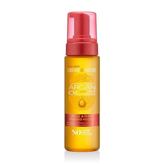 Creme Of Nature Argan Oil Style & Shine Foaming Mousse Define Curls 207ml