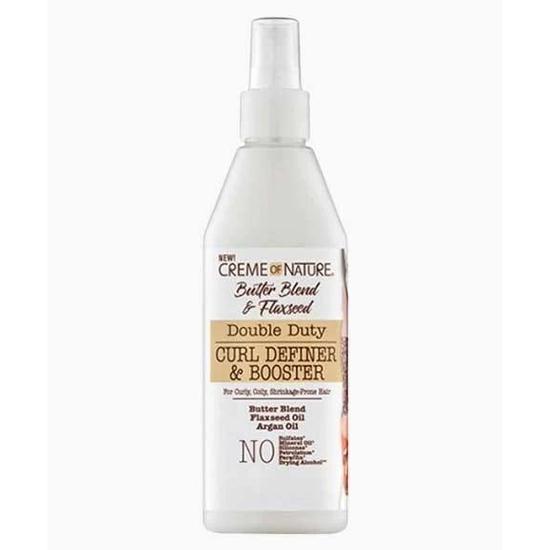 Creme Of Nature Butter Blend & Flaxseed Double Duty Curl Definer & Booster 355ml