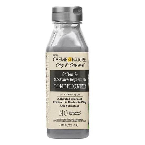 Creme Of Nature Clay & Charcoal Soften & Moisture Replenish Conditioner 355ml