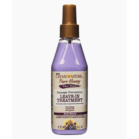 Creme Of Nature Pure Honey Hair Food Acai Berry Leave-In Treatment 236.5ml