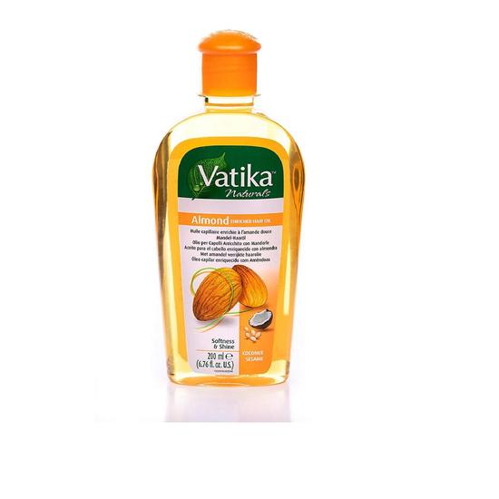 Dabur Vatika Natural Almond Enriched Hair Oil Softness & Shine Vitamins 200ml