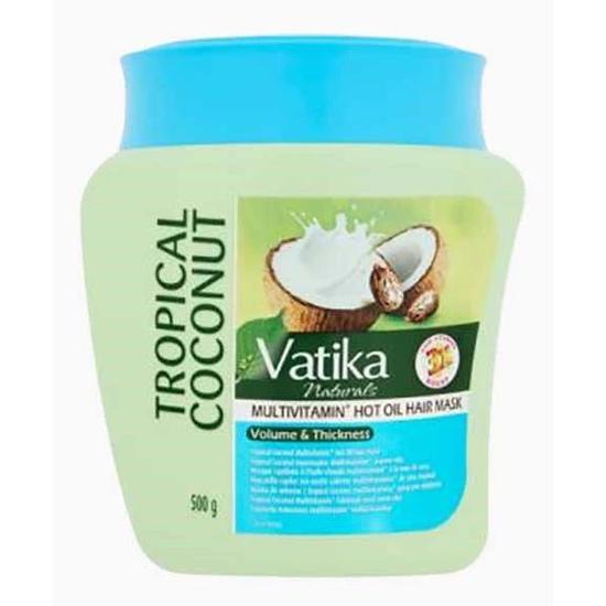 Dabur Vatika Naturals Tropical Coconut Multivitamin Hot Oil Hair Mask 500 g