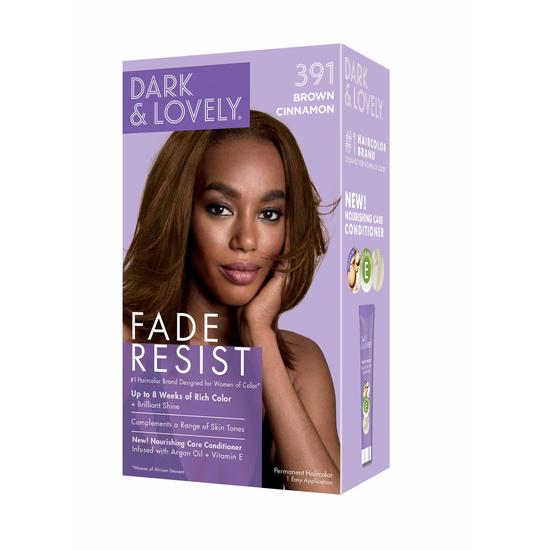 Dark and Lovely Fade Resistant Rich Conditioning Hair Colour Brown Cinnamon, 391