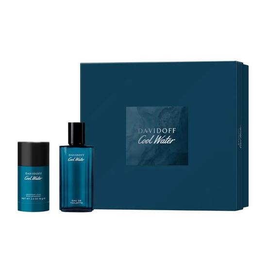 Davidoff Cool Water Gift Set Eau De Toilette 75ml + Deodorant Stick 70g