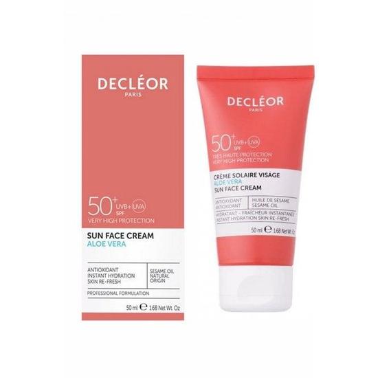 Decléor Sun Face Cream SPF 50+ Aloe Vera 50ml