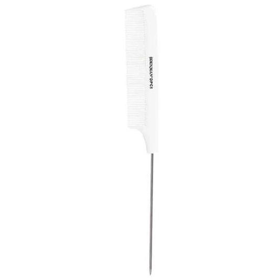 Denman Precision Professional Pin Tail Comb DPC1 WHT White