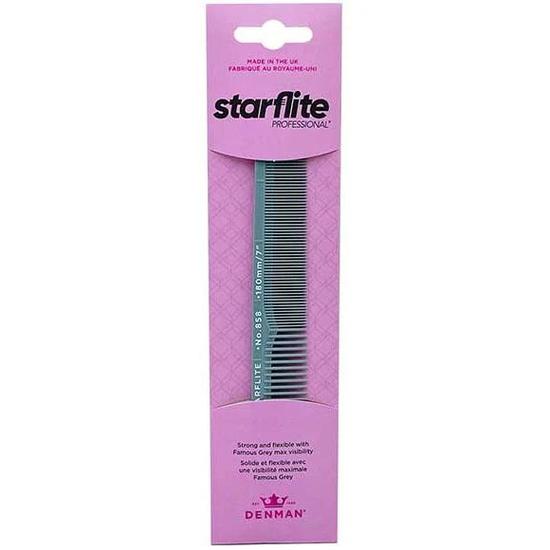 Denman Starflite Cutting Comb No 858 GREY