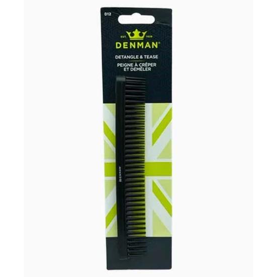 Denman Tame 'N' Tease Hair Brush C012 Black D12