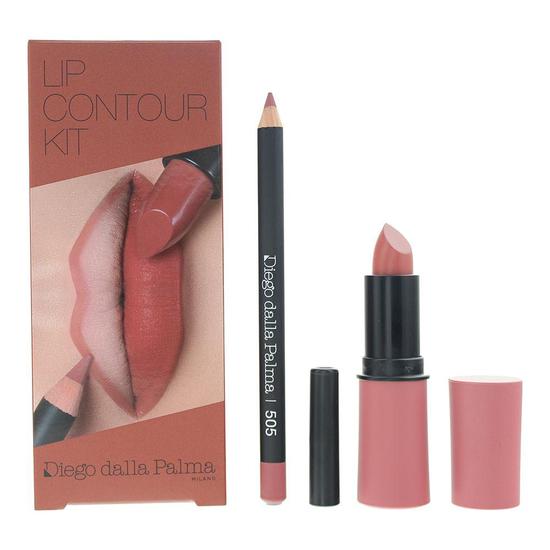 diego dalla palma Lip Contour Kit Lipstick 4g + Lip Liner 1.1g 505 Innocent Rose 4g