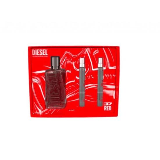 Diesel D Red 100ml Eau De Parfum & Eau De Parfum Gift Set 2x10ml