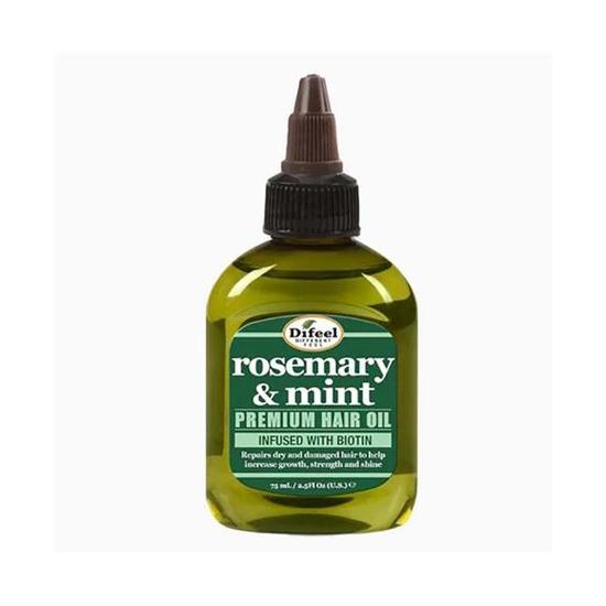 Difeel Rosemary & Mint Premium Hair Oil Infused With Biotin 75ml