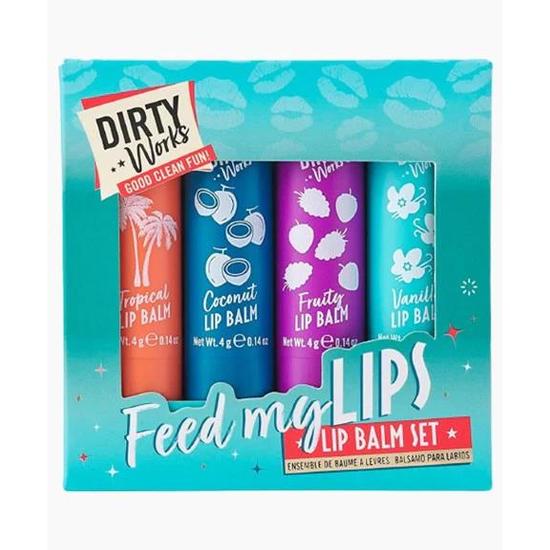 Dirty Works Feed My Lips Lip Balm Set