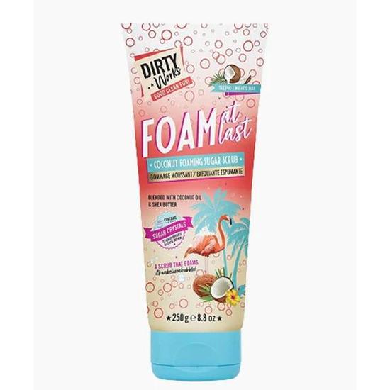 Dirty Works Foam At Last Coconut Foaming Sugar Scrub 250 g