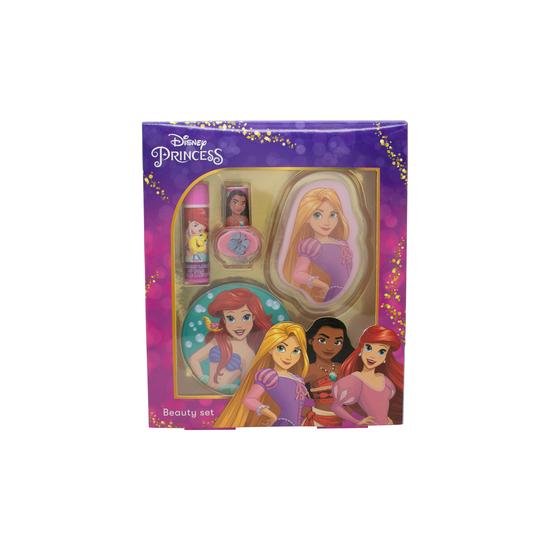 Disney Princess Beauty Gift Set Mirror + Lip Balm + Nail Polish + Lip Gloss