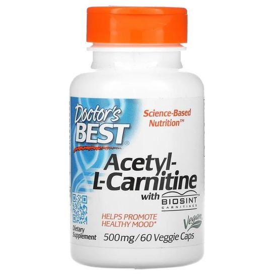 Doctor's Best Acetyl L-Carnitine With Biosint Carnitines 500mg Vegicaps 60 Vegicaps