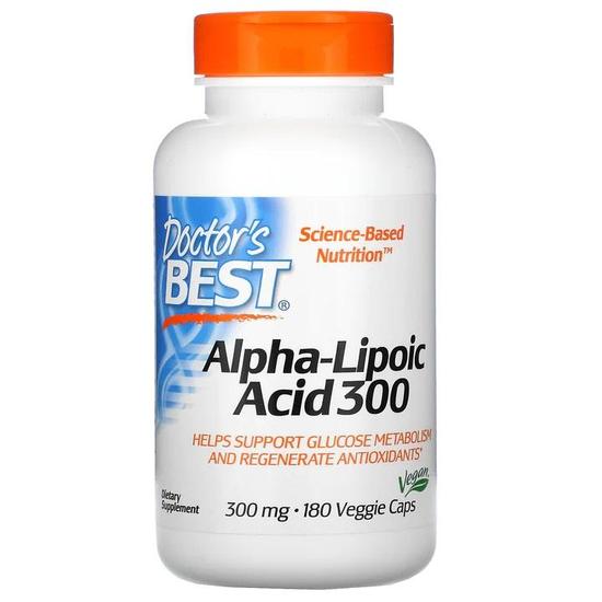 Doctor's Best Alpha Lipoic Acid 300mg Vegicaps 180 Vegicaps