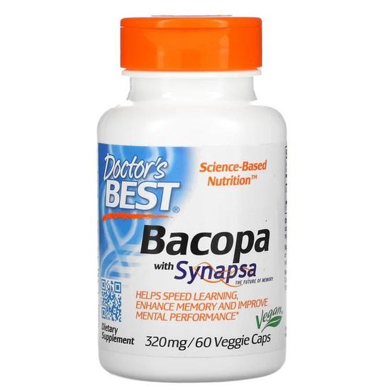 Doctor's Best Bacopa With Synapsa 320mg Vegicaps 60 Vegicaps