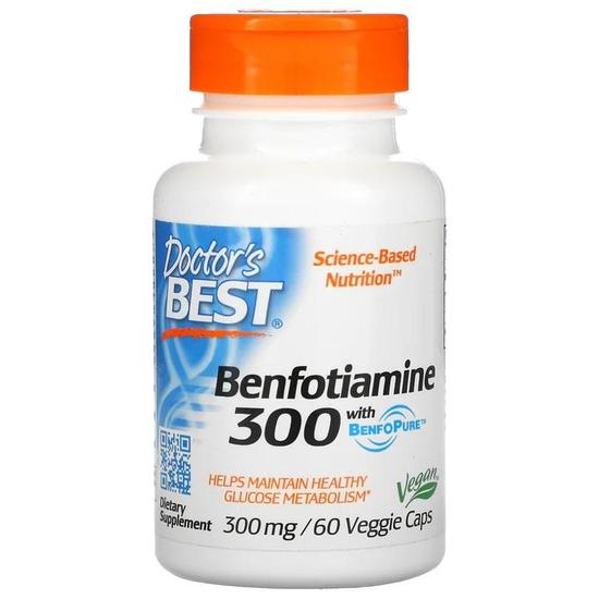 Doctor's Best Benfotiamine With BenfoPure 300mg Vegicaps 60 Vegicaps