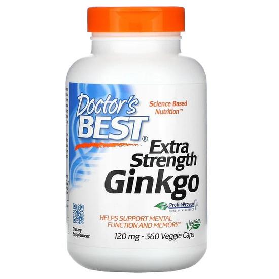 Doctor's Best Extra Strength Ginkgo 120mg Vegicaps 360 Vegicaps