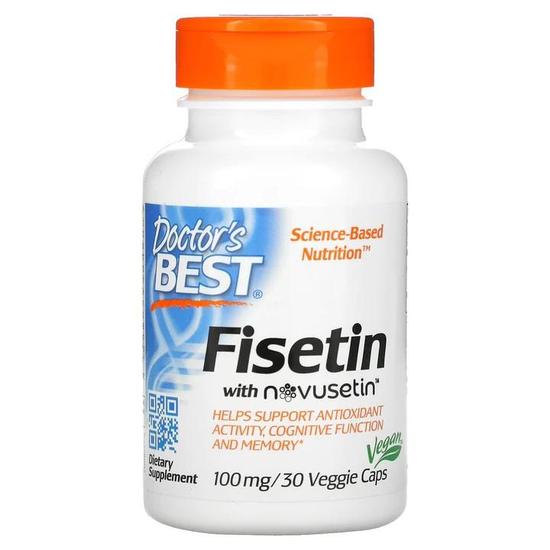 Doctor's Best Fisetin With Novusetin 100mg Vegicaps 30 Vegicaps