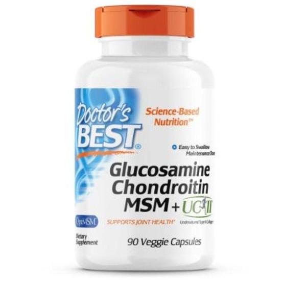 Doctor's Best Glucosamine Chondroitin MSM + UC-II Capsules 90 Capsules