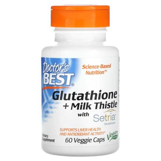 Doctor's Best Glutathione + Milk Thistle Veg Capsules 60 Capsules