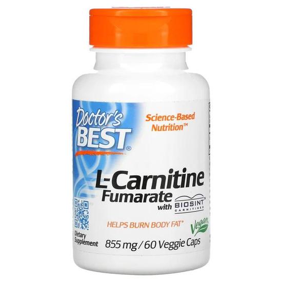 Doctor's Best L-Carnitine Fumarate 855mg Vegicaps 60 Vegicaps