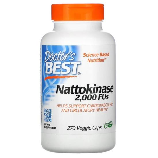 Doctor's Best Nattokinase 2000FUs Vegicaps 270 Vegicaps