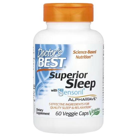 Doctor's Best Superior Sleep Veg Capsules 60 Capsules