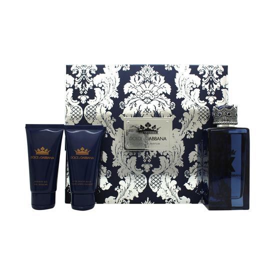 Dolce & Gabbana K Gift Set 100ml Eau De Parfum + 50ml Aftershave Balm + 50ml Shower Gel