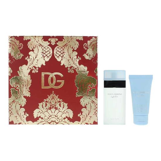 Dolce Gabbana Light Blue Eau De Toilette 50ml Body Cream 50ml Gift Set