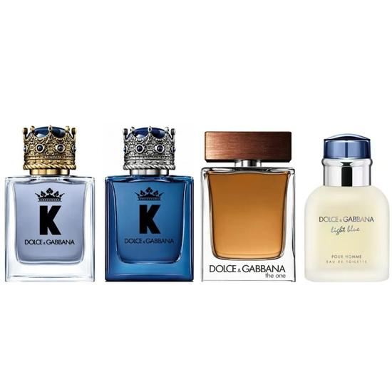 Dolce & Gabbana Miniatures Gift Set K Pour Homme Eau De Toilette 5ml K Pour Homme Eau De Parfum 5ml -The One Pour Homme Eau De Toilette 5ml Light Blue Pour Homme Eau De Toilette 4.5ml