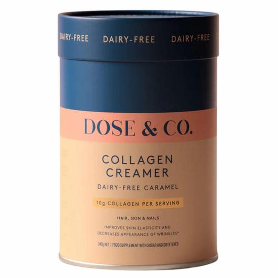 Dose & Co Dairy Free Collagen Creamer Caramel 340g