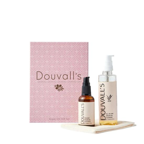 Douvall's Luxury Argan Gift Set Containing 150ml Argan Cleanser & 50ml Organic First Cold Pressed Argan Oil