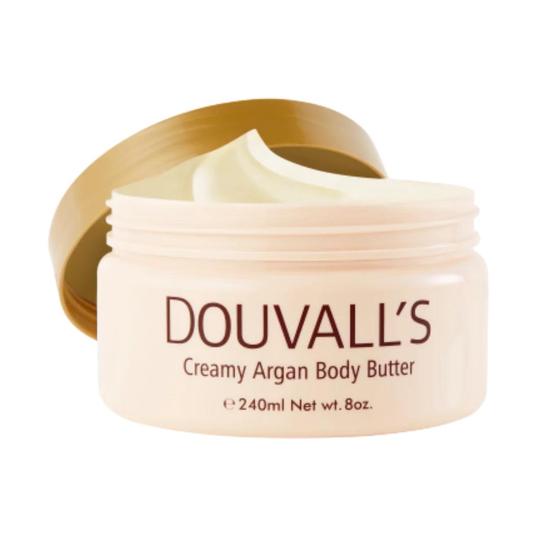 Douvall's Organic Creamy Argan Body Butter Vanilla 240ml