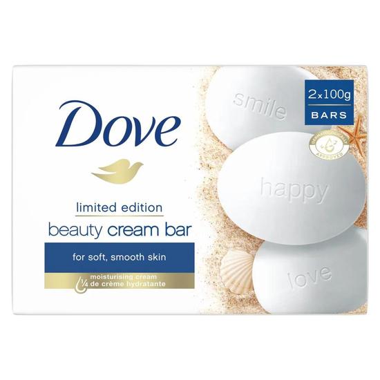 Dove Original Beauty Moisturising Cream Soap Bar Soft & Smooth Skin 2pk 2 x 100 g