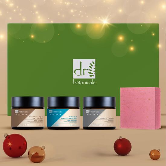 Dr Botanicals Anti-Ageing Activate Morning Skin Care Christmas Gift Set