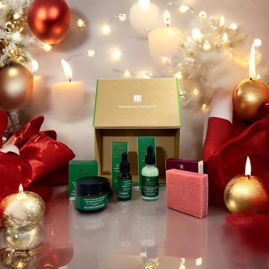 Dr Botanicals Anti-Ageing Green Caviar Morning Skin Care Christmas Gift Set