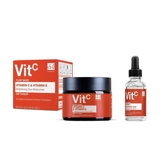 Dr Botanicals Anti-Ageing Vitamin C Duo Moisturiser & Facial Serum Kit