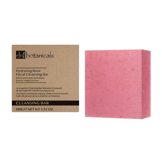 Dr Botanicals Hydrating Rose Facial Cleansing Bar 100g