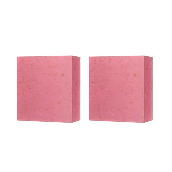 Dr Botanicals Hydrating Rose Facial Cleansing Bar Twin Value Savings Pack 100g